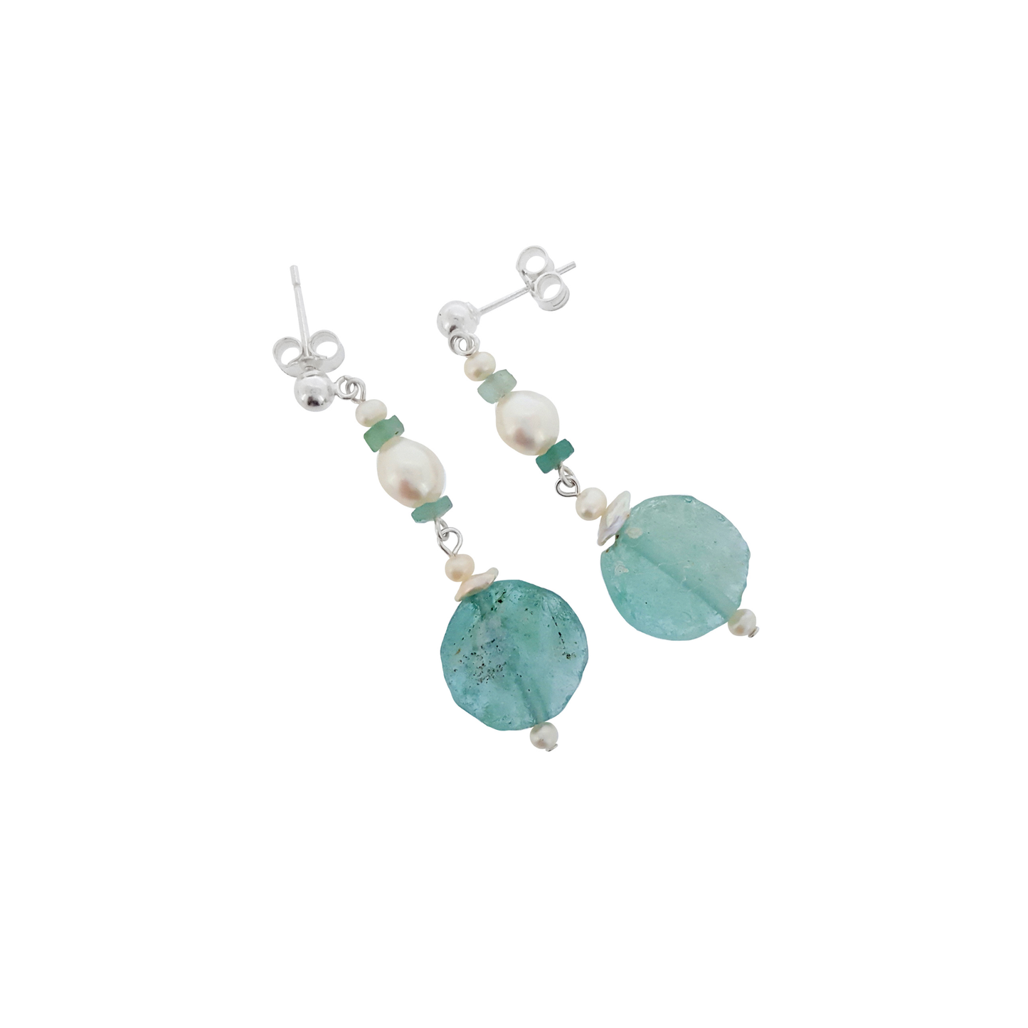 Ancient Roman Glass Earrings