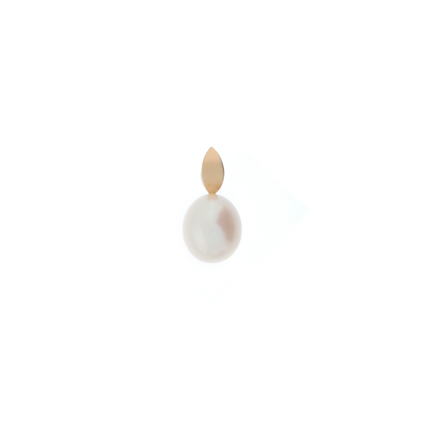 Pearl Drop Pendant Reversible Leaf