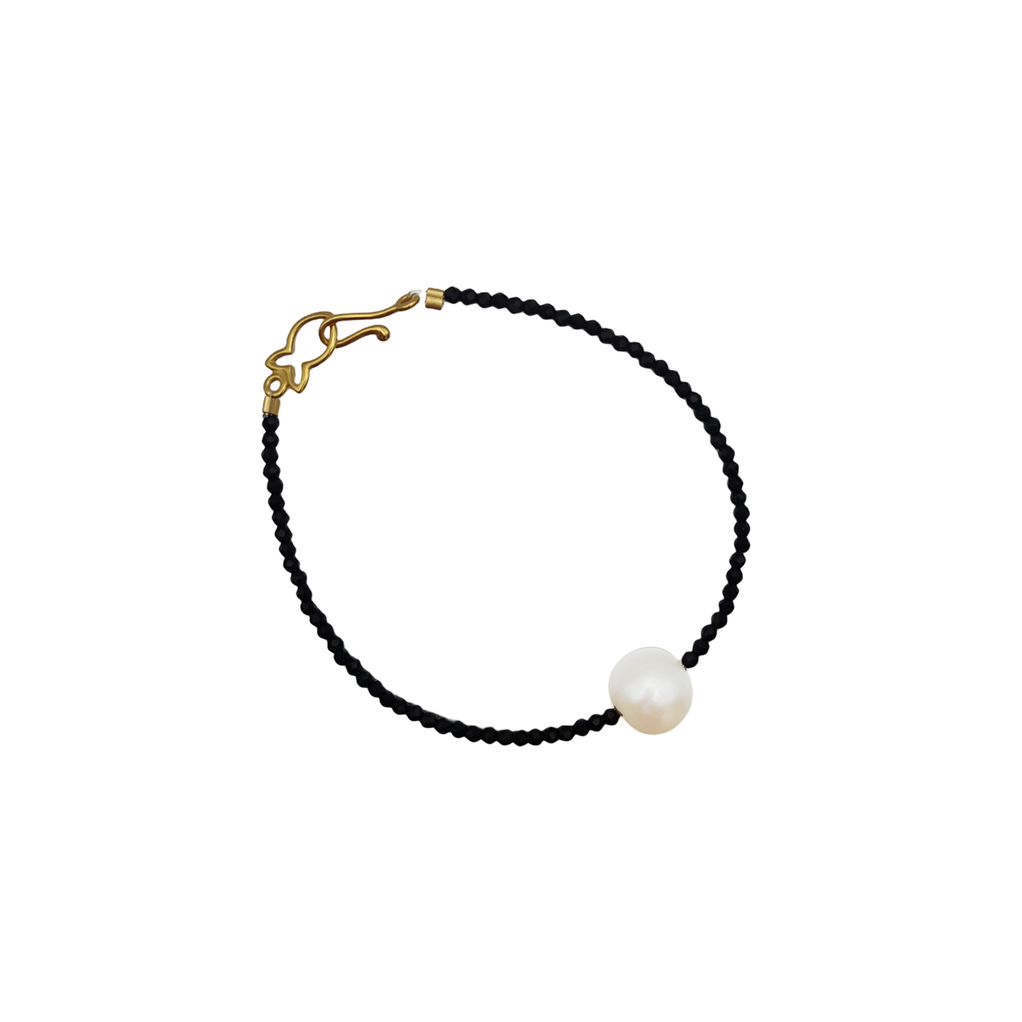 Bracelet Brigitte Hematite Single Pearl