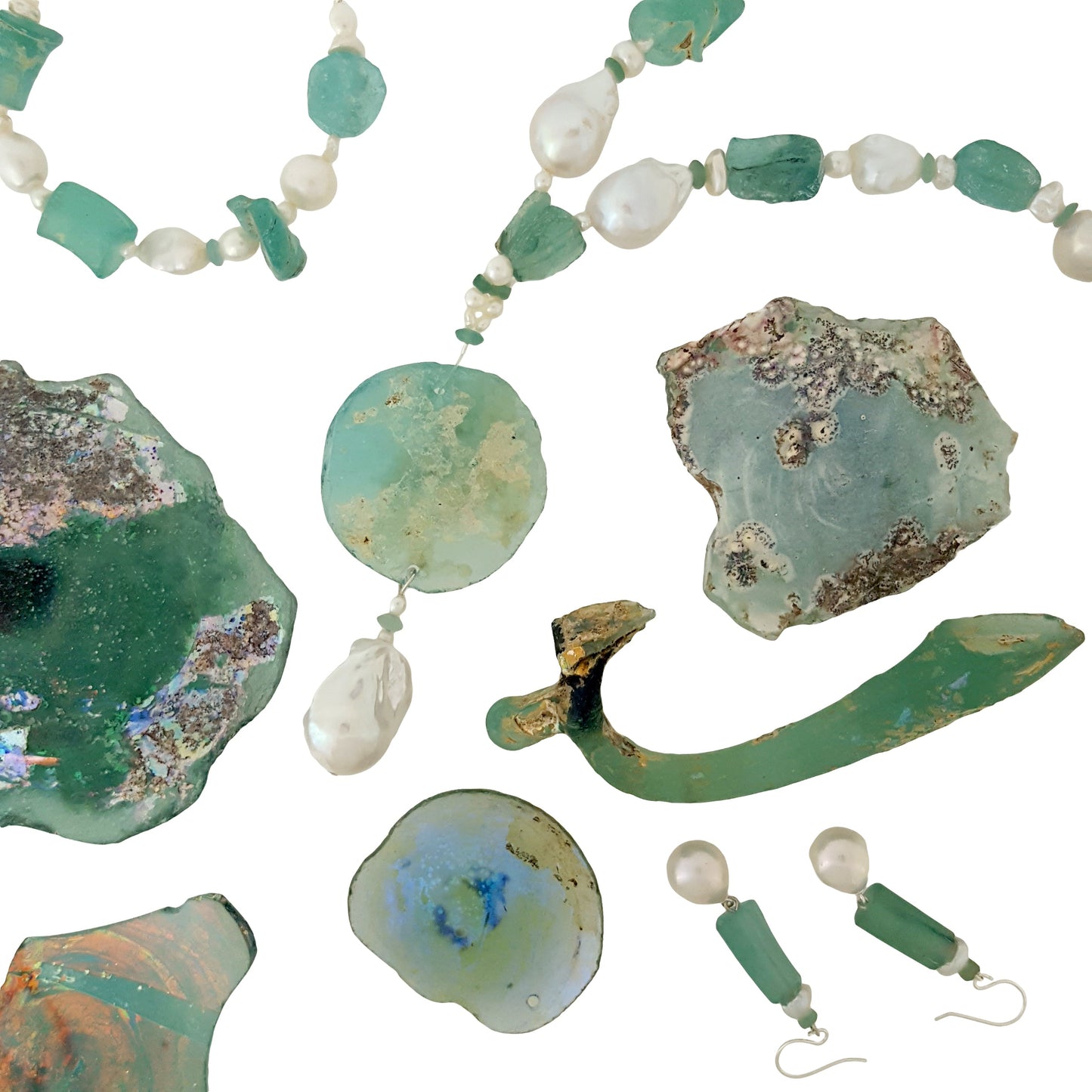 Ancient Roman Glass Necklace