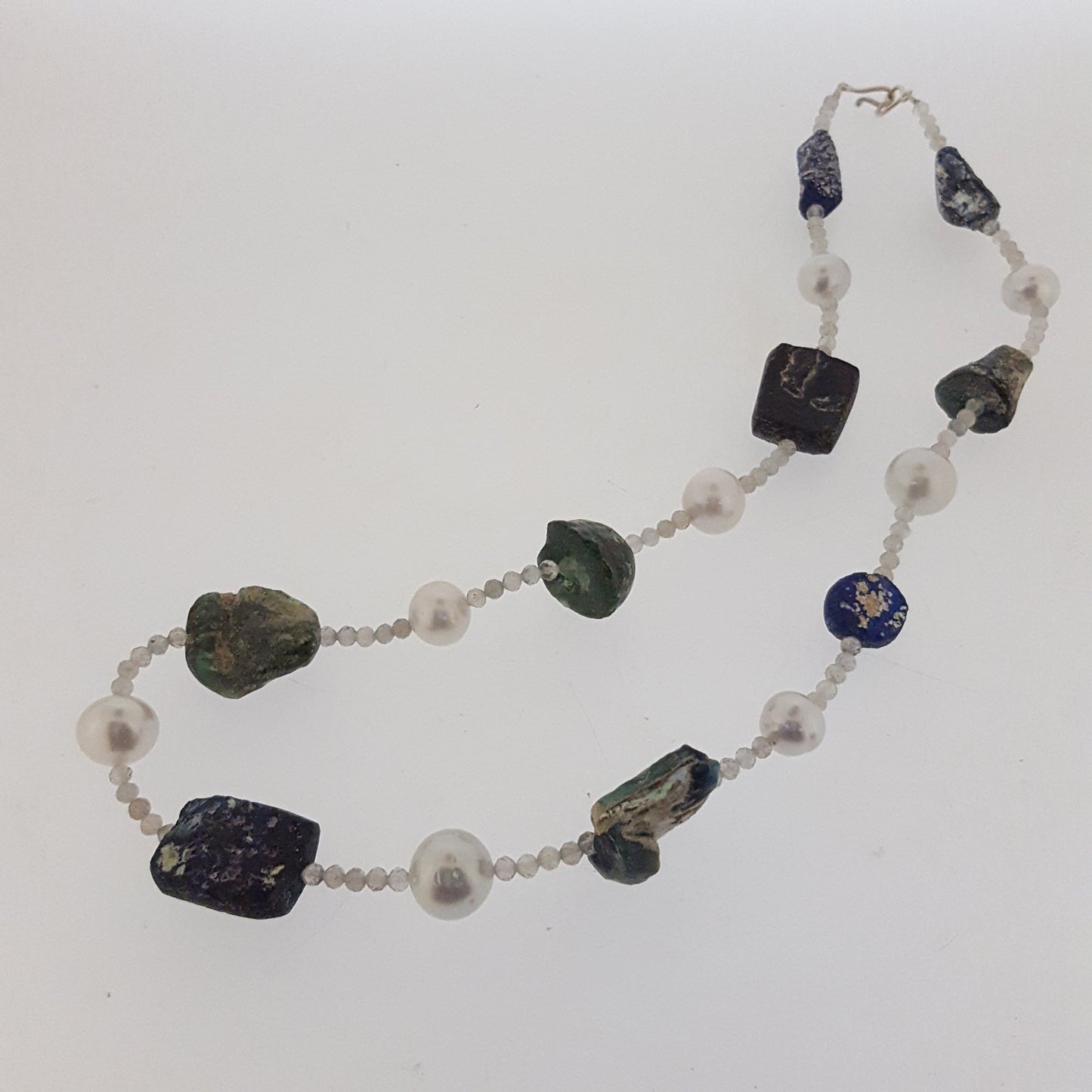 Necklace Antique Glass and South Sea