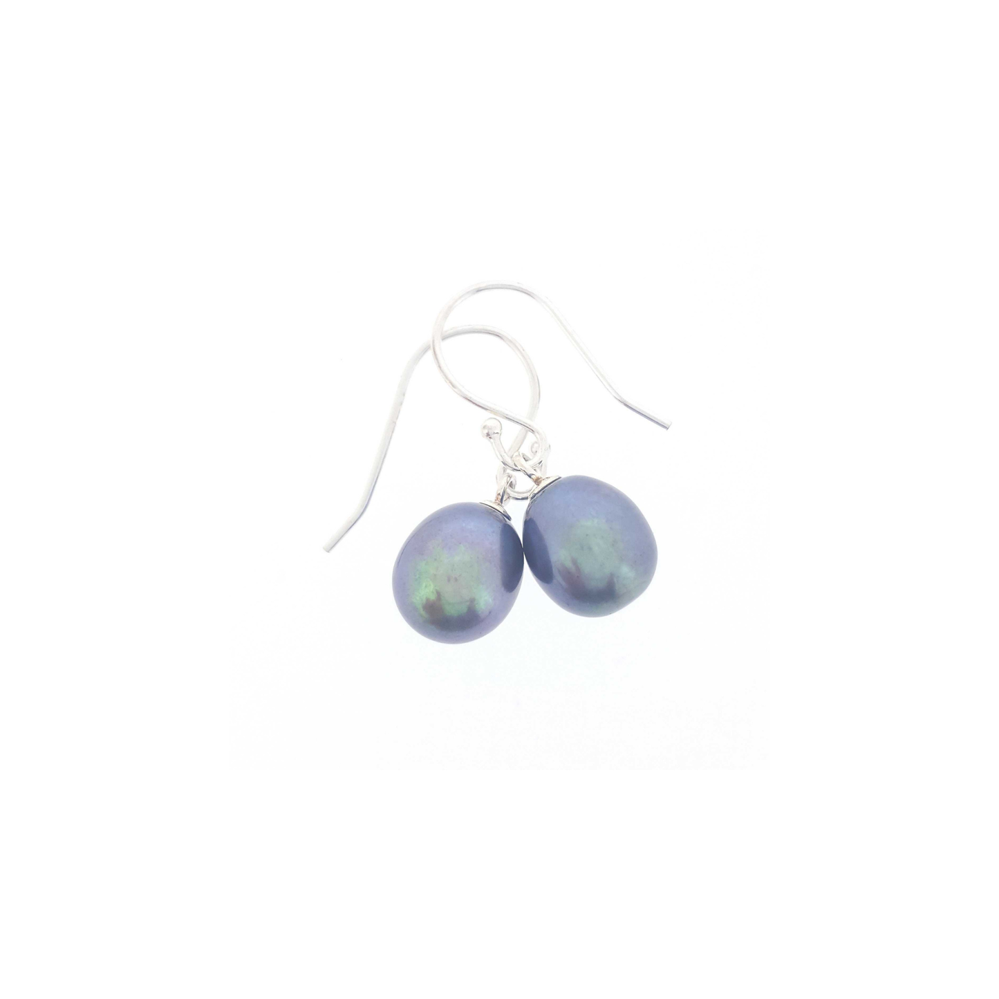 Pearl Earrings 'Peacock Pearl Drop' Stg Hook