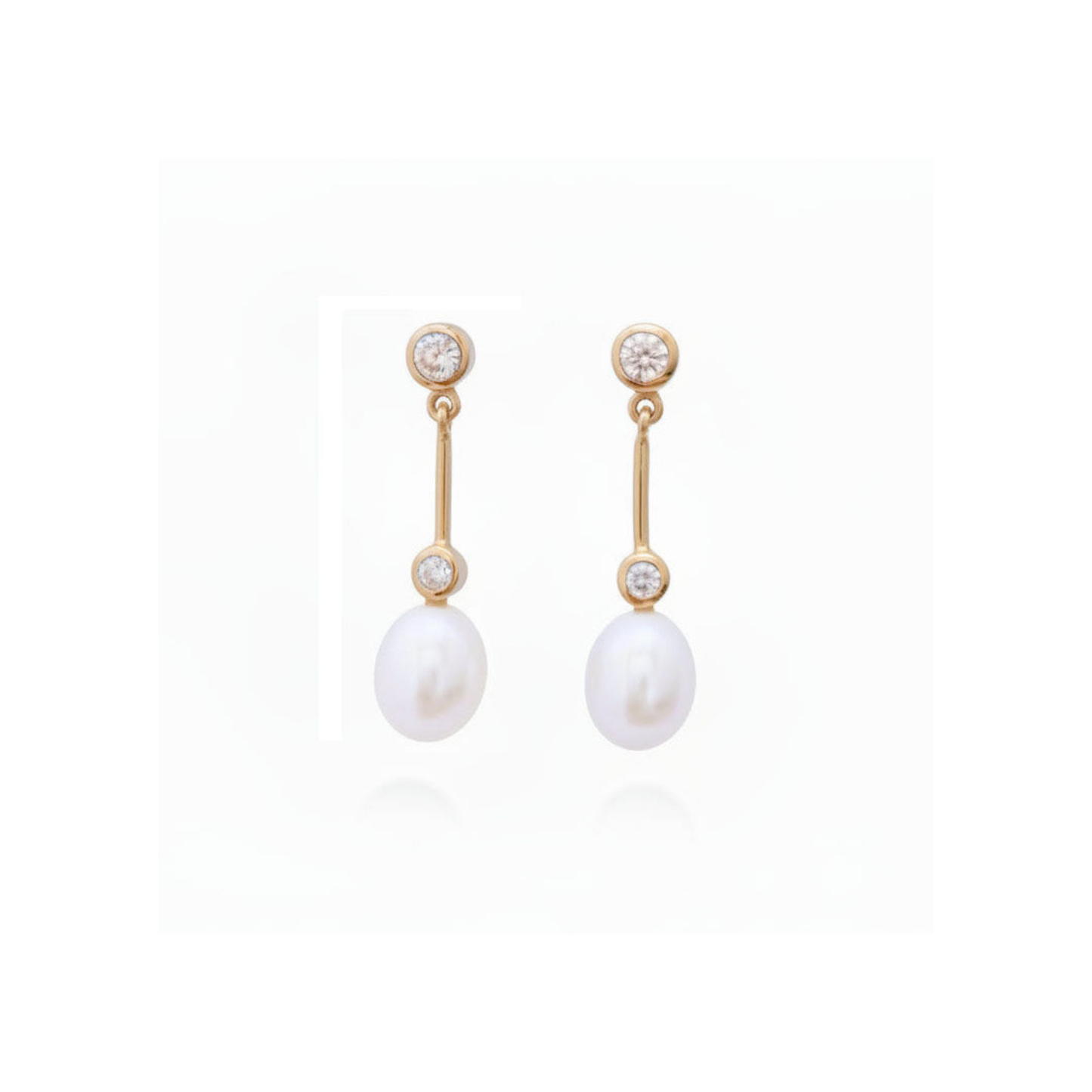 After 8 Earrings with CZ