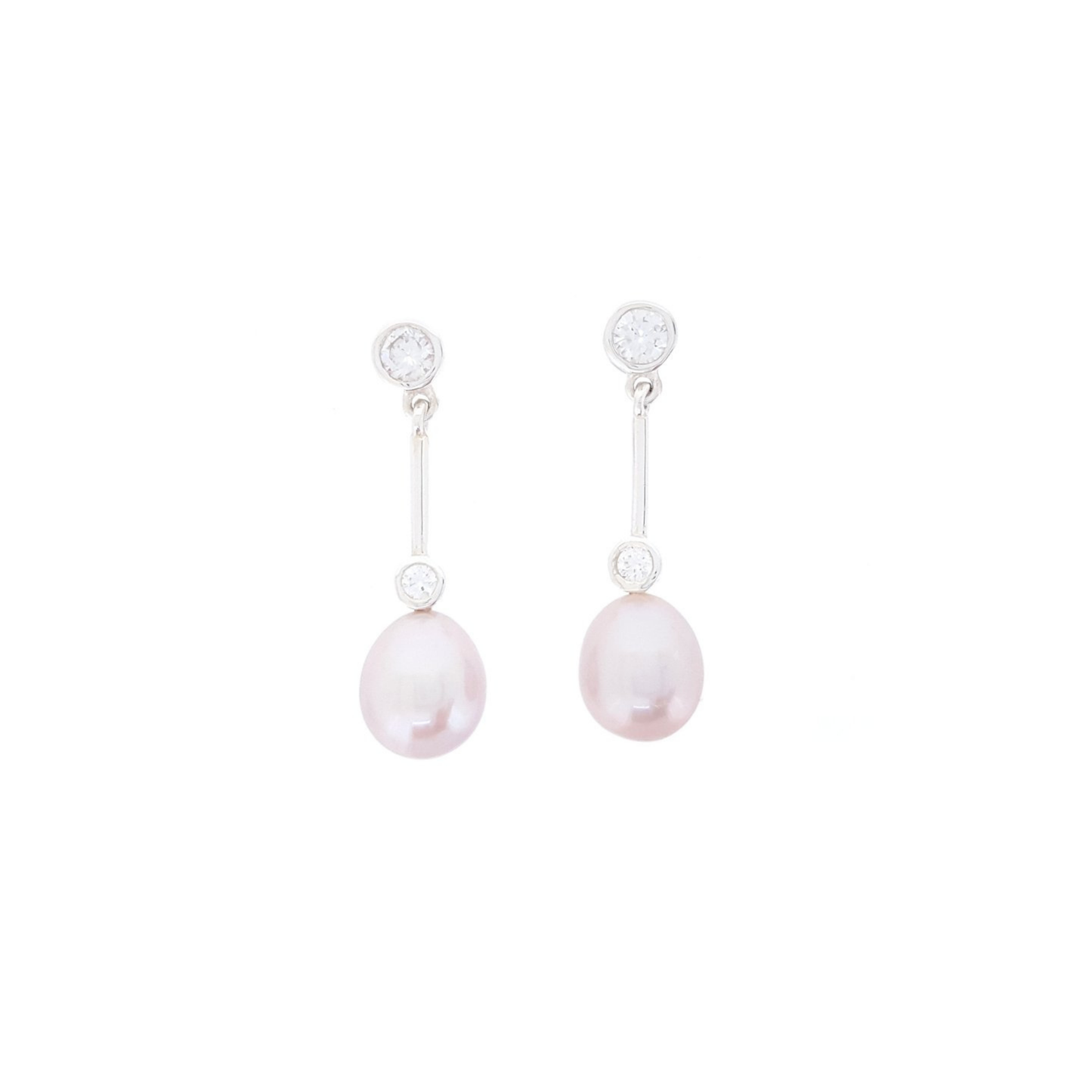 After 8 Earrings with CZ
