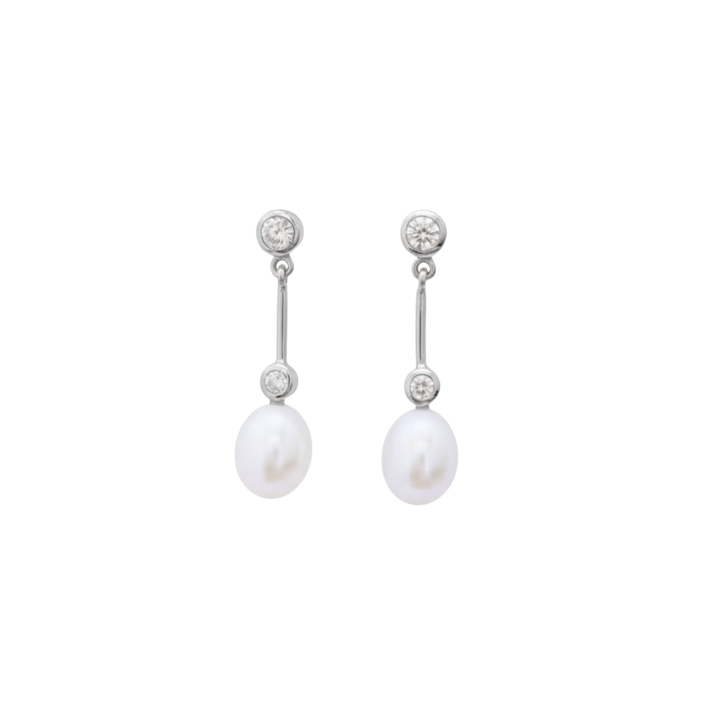 After 8 Earrings with CZ