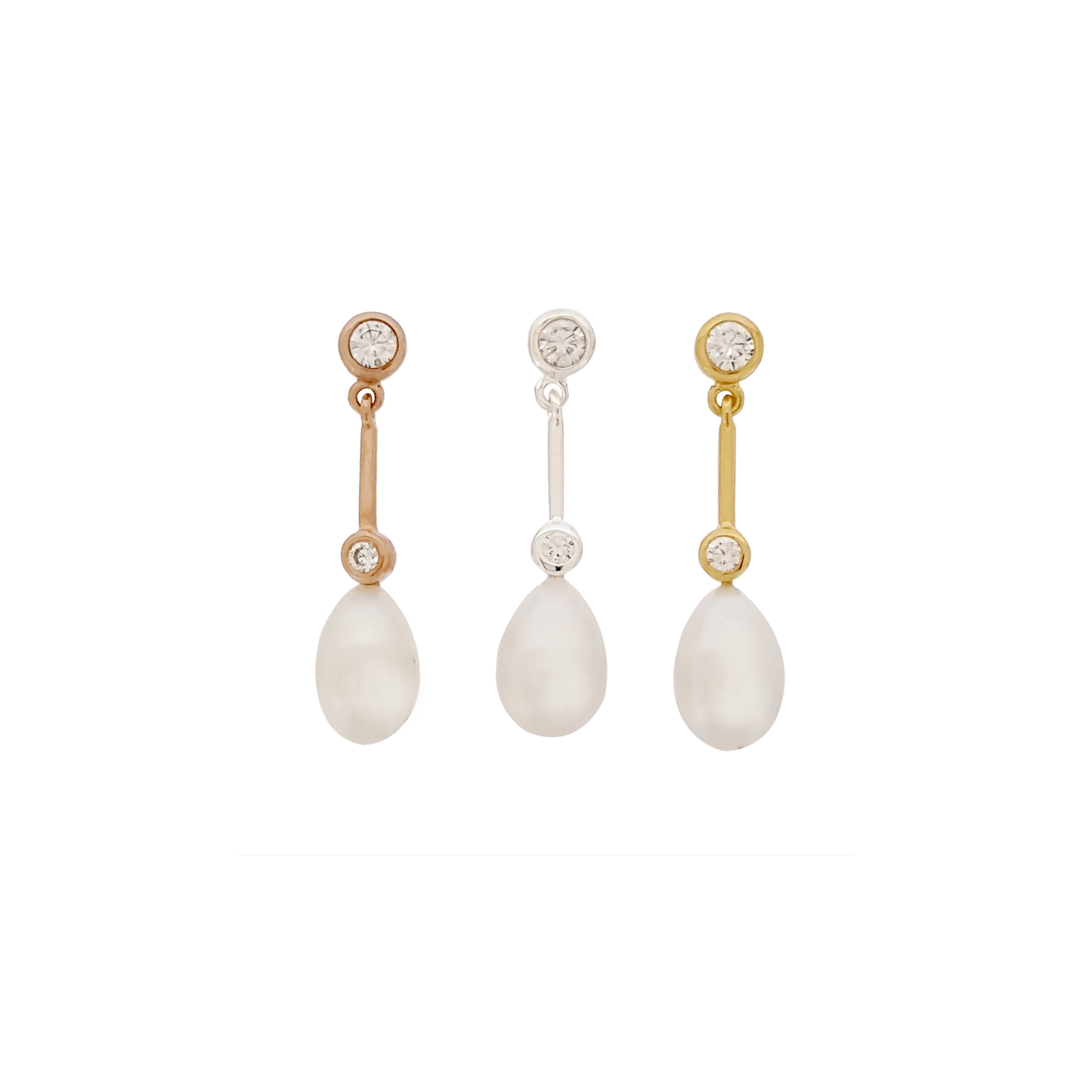 After 8 Earrings with CZ