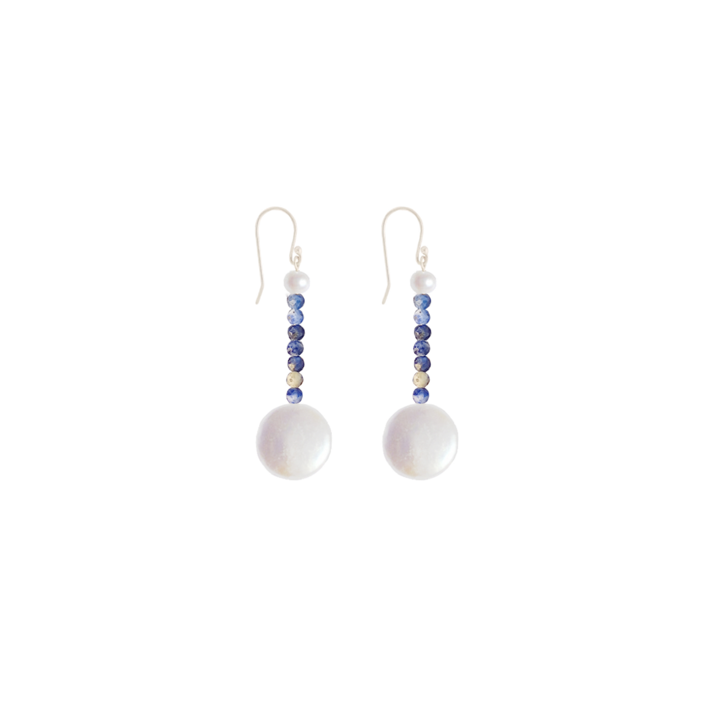 Coin Gemstone Earrings