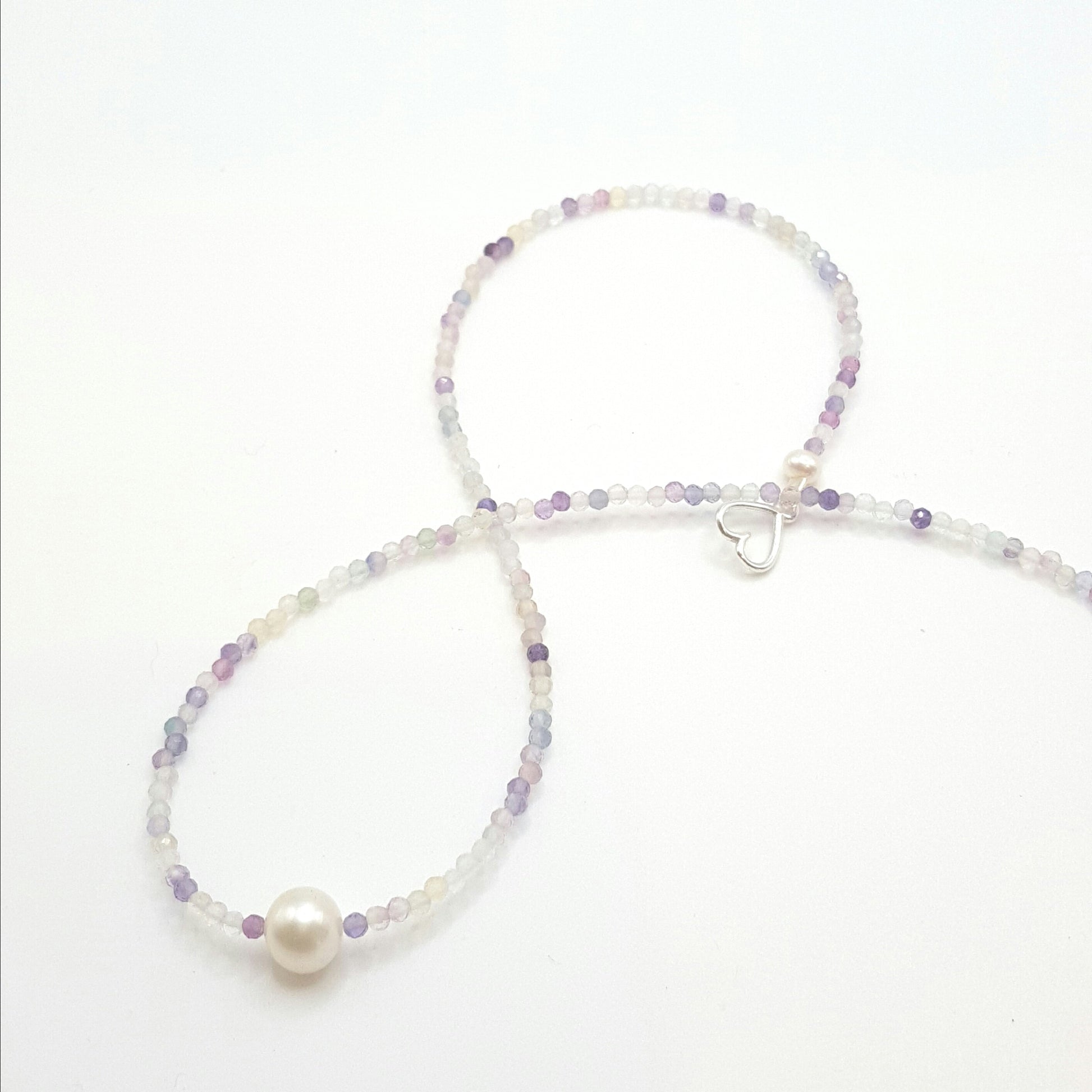 Pearl Fluorite Necklace Brigitte | The Courthouse Collection