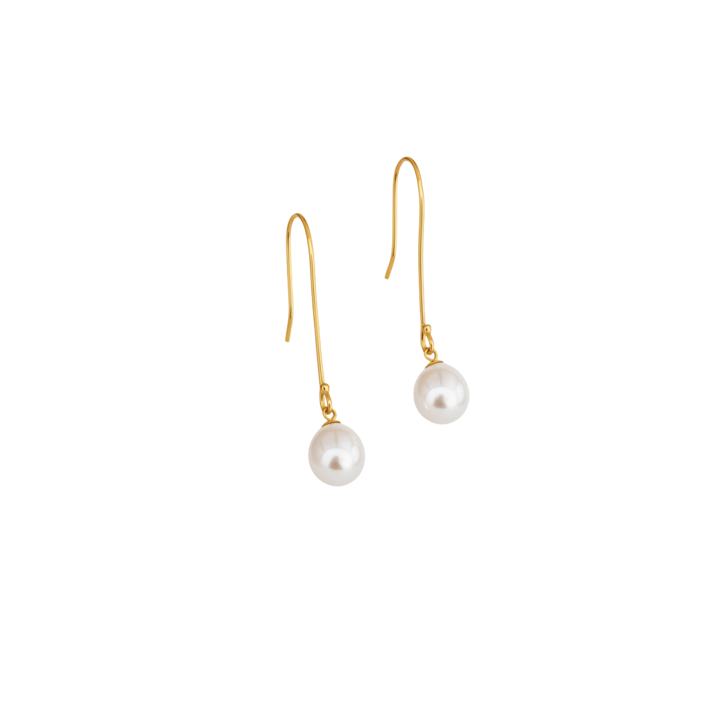 White Pearl 9ct Gold Hook