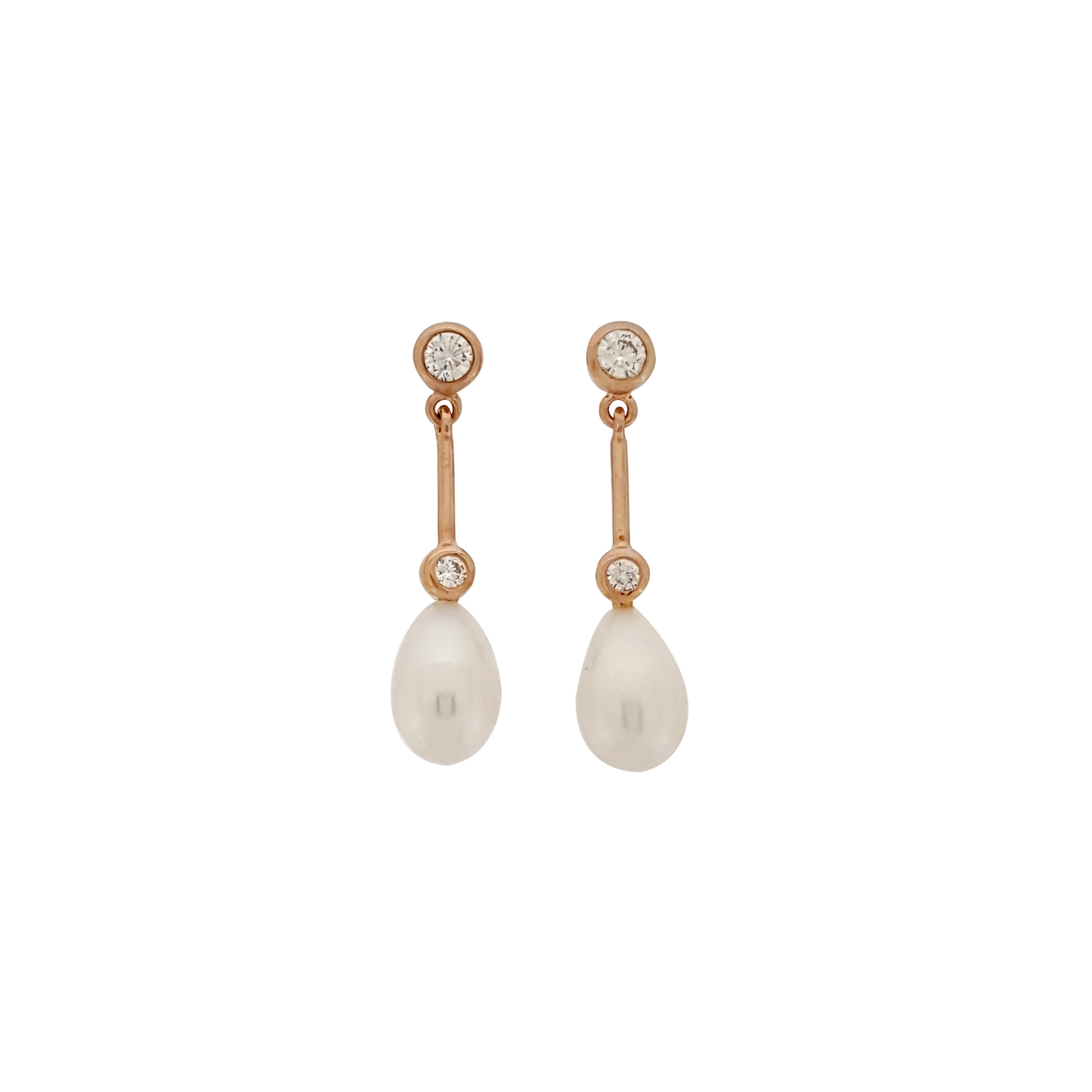 After 8 Earrings with CZ