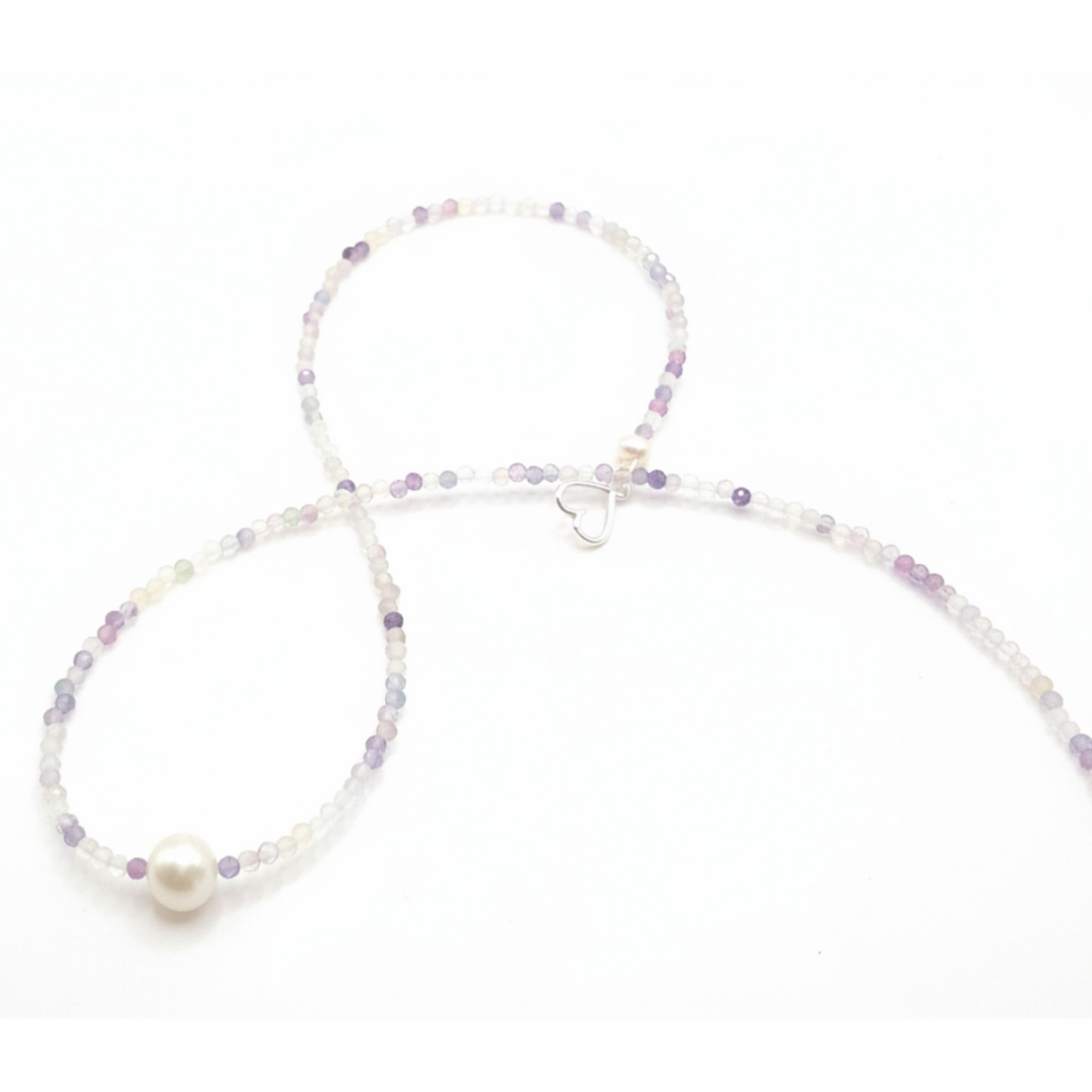 Pearl Fluorite Necklace Brigitte | The Courthouse Collection