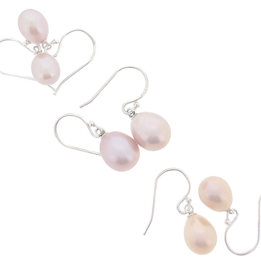 Pink Pearl Drop - Stg Hook - The Courthouse Collection