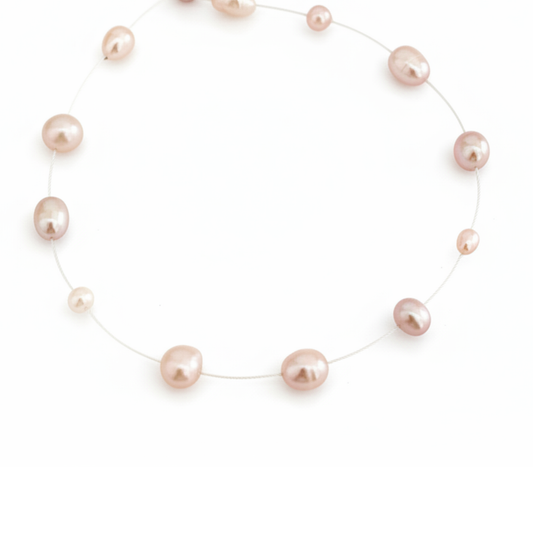 Pink Hailey Special Pearl Necklace